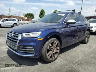 2018 Audi SQ5 Premium Plus with VIN WA1A4AFY3J2007729, listed as a Copart auction lot 62010535 with 142,720 mi miles and Salvage title. Bid and sale history available at DreamBid. Image 1.