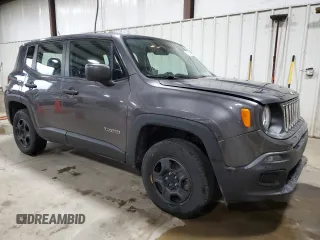 2017 Jeep Renegade Sport with VIN ZACCJBAB4HPG13928, listed as a Copart auction lot 51054245 with 93,159 mi miles and Salvage title. Bid and sale history available at DreamBid. Image 4.