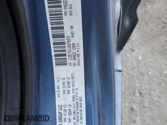 2011 Chrysler 200 Limited with VIN 1C3BC7EG1BN570372, listed as a Copart auction lot 87101694 with 146,632 mi miles and Non Repairable. Bid and sale history available at DreamBid. Image 12.