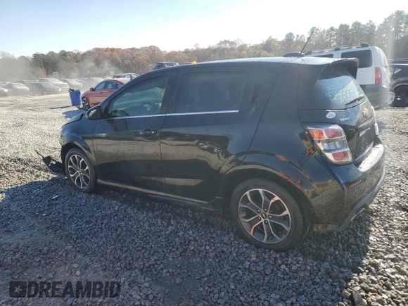 2017 Chevrolet Sonic LT with VIN 1G1JD6SH9H4161944, listed as a Copart auction lot 83557794 with 90,127 mi miles and Salvage Title. Bid and sale history available at carsss.com. Image 2.