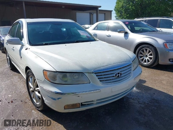 2006 Hyundai Azera SE with VIN KMHFC46F66A097045, listed as a IAAI auction lot 41998208 with 203,817 mi miles and . Bid and sale history available at DreamBid. Image 1.