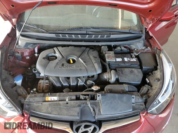 2014 Hyundai Elantra SE with VIN 5NPDH4AE7EH502722, listed as a Copart auction lot 61761715 with 74,791 mi miles and Salvage title. Bid and sale history available at DreamBid. Image 11.