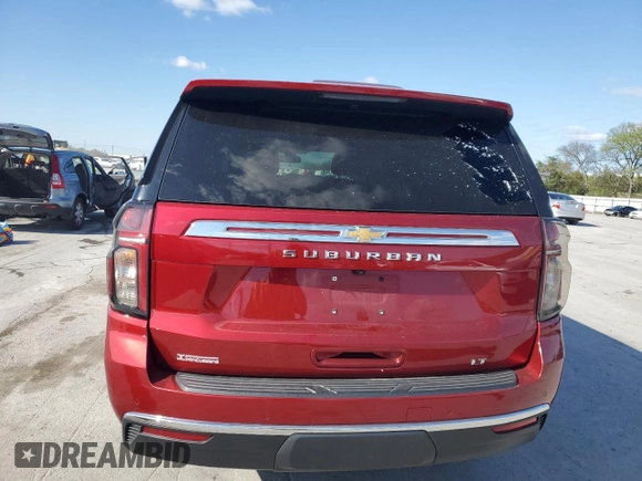 2022 Chevrolet Suburban LT with VIN 1GNSKCKD1NR161696, listed as a Copart auction lot 52105165 with 84,389 mi miles and Clean Title. Bid and sale history available at DreamBid. Image 6.