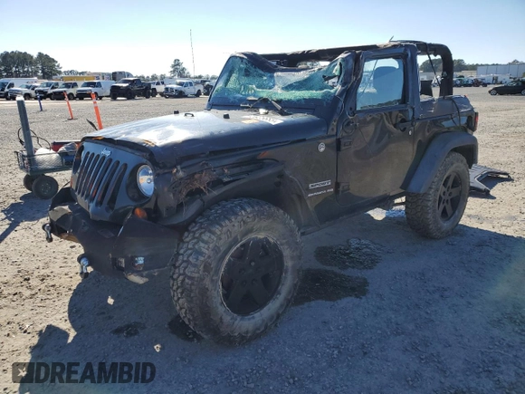2012 Jeep Wrangler Sport with VIN 1C4AJWAG4CL227968, listed as a Copart auction lot 45925685 with 134,755 mi miles and Salvage title. Bid and sale history available at DreamBid. Image 1.