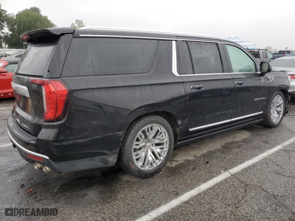 2021 GMC Yukon XL Denali with VIN 1GKS2JKL7MR175481, listed as a Copart auction lot 51283865 with 46,729 mi miles and Salvage Title. Bid and sale history available at carsss.com. Image 3.