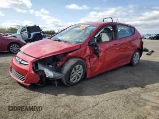 2015 Hyundai Accent GS with VIN KMHCT5AE8FU216204, listed as a Copart auction lot 51252715 with 0 mi miles and Salvage Title. Bid and sale history available at carsss.com. Image 1.