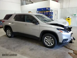 2021 Chevrolet Traverse LS with VIN 1GNERFKWXMJ263118, listed as a Copart auction lot 49945675 with 55,716 mi miles and Salvage Title. Bid and sale history available at carsss.com. Image 4.