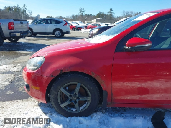 2013 Volkswagen Golf TDI with VIN WVWDM7AJ3DW135479, listed as a IAAI auction lot 41595762 with 153,457 mi miles and . Bid and sale history available at DreamBid. Image 6.