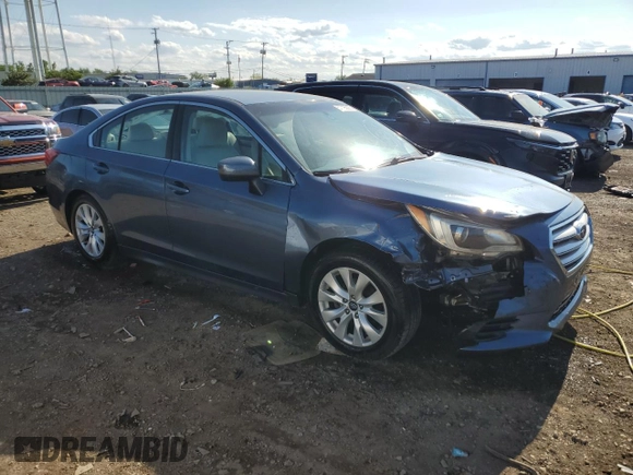 2017 Subaru Legacy Premium with VIN 4S3BNAC69H3056996, listed as a Copart auction lot 57795095 with 96,626 mi miles and Salvage title. Bid and sale history available at DreamBid. Image 4.