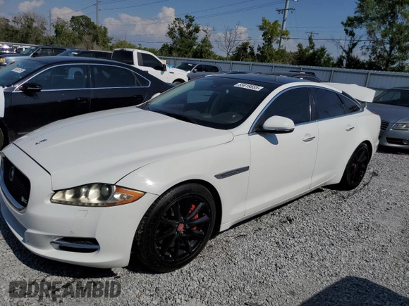 2015 Jaguar XJ with VIN SAJWA1CZ8F8V81637, listed as a Copart auction lot 55619555 with 88,328 mi miles and Salvage Title. Bid and sale history available at DreamBid. Image 1.