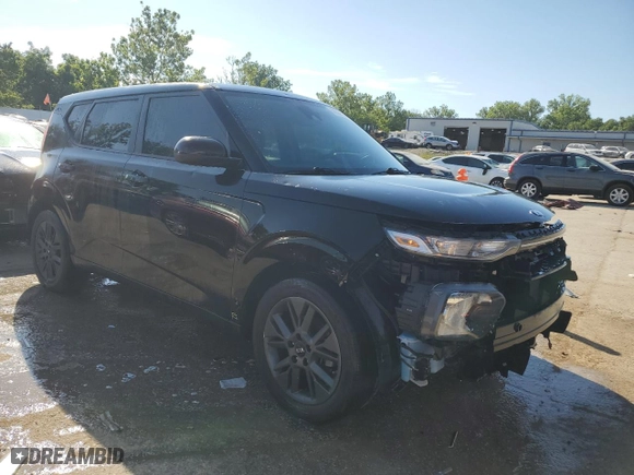 2021 Kia Soul EX with VIN KNDJ33AUXM7744619, listed as a Copart auction lot 58099024 with 49,900 mi miles and Salvage Title. Bid and sale history available at carsss.com. Image 4.
