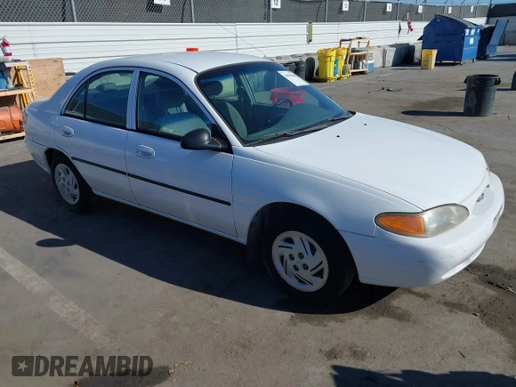 1999 Ford Escort LX with VIN 1FAFP10P7XW216711, listed as a IAAI auction lot 41851068 with 70,499 mi miles. Bid and sale history available at carsss.com. Image 1.