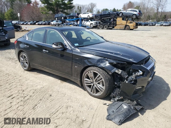 2014 Infiniti Q50 Premium with VIN JN1BV7AR0EM685524, listed as a Copart auction lot 53680535 with 175,661 mi miles and Clean Title. Bid and sale history available at carsss.com. Image 4.