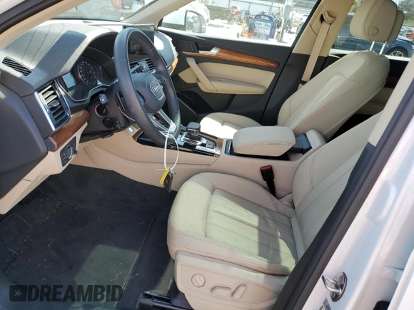 2022 Audi Q5 Premium with VIN WA1ABAFY1N2124432, listed as a Copart auction lot 46852544 with 11,442 mi miles and Salvage title. Bid and sale history available at DreamBid. Image 7.
