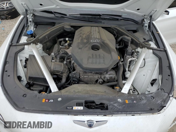 2023 Genesis G70 2.0T with VIN KMTG34TAXPU128221, listed as a Copart auction lot 71105154 with 43,626 mi miles and Non Repairable. Bid and sale history available at DreamBid. Image 11.
