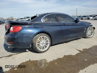 2015 BMW 4 Series 435i with VIN WBA3T3C57F5A40732, listed as a Copart auction lot 87608155 with Not Provided miles and Salvage Title. Bid and sale history available at carsss.com. Image 3.