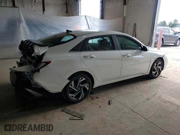 2024 Hyundai Elantra SEL with VIN KMHLS4DG9RU752139, listed as a Copart auction lot 51451825 with 6,715 mi miles and Salvage title. Bid and sale history available at DreamBid. Image 3.