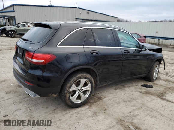 2017 Mercedes-Benz GLC with VIN WDC0G4KB1HV007677, listed as a Copart auction lot 39696093 with 107,848 mi miles. Bid and sale history available at carsss.com. Image 3.