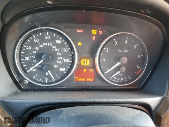 2006 BMW 3 Series 325i with VIN WBAVB135X6KX49444, listed as a Copart auction lot 80988394 with 144,966 mi miles and Salvage Title. Bid and sale history available at carsss.com. Image 9.