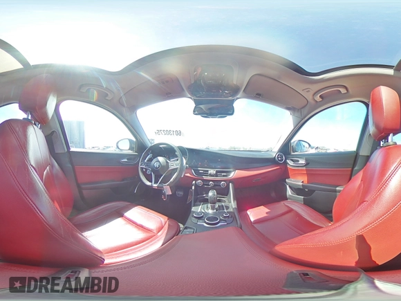 2017 Alfa Romeo Giulia with VIN ZARFAEBN7H7531217, listed as a Copart auction lot 60130275 with 91,768 mi miles and Salvage title. Bid and sale history available at DreamBid. Image 14.