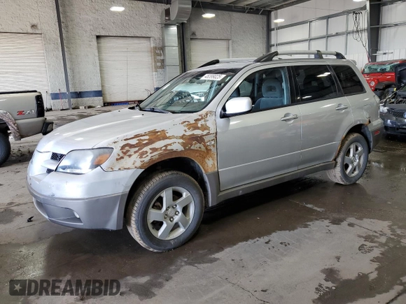 2003 Mitsubishi Outlander XLS with VIN JA4LZ41G93U031003, listed as a Copart auction lot 48399025 with 224,367 mi miles and Salvage Title. Bid and sale history available at carsss.com. Image 1.