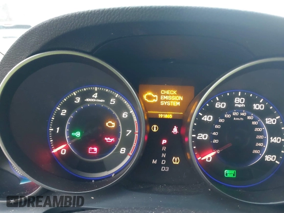2009 Acura MDX Tech Pkg with VIN 2HNYD28609H531049, listed as a IAAI auction lot 40979774 with 191,865 mi miles. Bid and sale history available at carsss.com. Image 7.