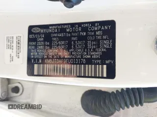 2015 Hyundai Tucson GLS with VIN KM8JT3AF9FU013178, listed as a IAAI auction lot 41846200 with 143,711 mi miles and . Bid and sale history available at DreamBid. Image 9.