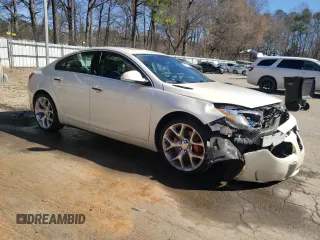2013 Buick Regal GS with VIN 2G4GV5GV8D9236367, listed as a Copart auction lot 46935555 with 131,863 mi miles and Salvage Title. Bid and sale history available at carsss.com. Image 4.