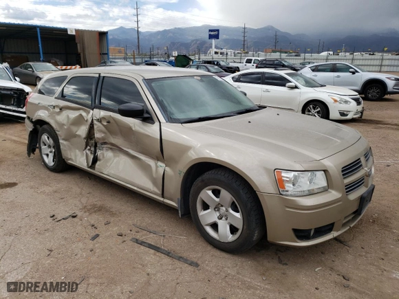 2008 Dodge Magnum SXT with VIN 2D4FV37V58H232294, listed as a Copart auction lot 76615274 with 128,808 mi miles and Salvage Title. Bid and sale history available at carsss.com. Image 4.