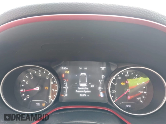 2019 Jeep Compass Trailhawk with VIN 3C4NJDDB0KT733175, listed as a IAAI auction lot 41724527 with 82,574 mi miles and . Bid and sale history available at carsss.com. Image 7.