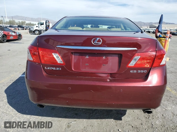 2008 Lexus ES with VIN JTHBJ46G482218362, listed as a Copart auction lot 48533745 with 80,114 mi miles and Salvage Title. Bid and sale history available at carsss.com. Image 6.