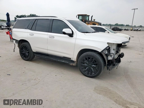 2022 Cadillac Escalade RWD Premium Luxury with VIN 1GYS3BKL2NR355879, listed as a Copart auction lot 56738155 with Not provided miles and Salvage title. Bid and sale history available at DreamBid. Image 4.