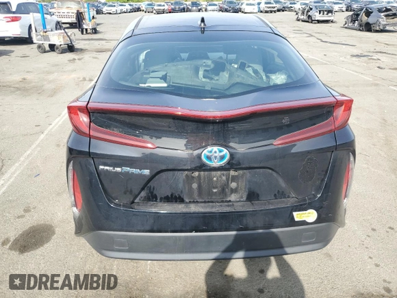 2020 Toyota Prius Prime LE with VIN JTDKARFP4L3144801, listed as a Copart auction lot 52203145 with 27,469 mi miles and Salvage Title. Bid and sale history available at carsss.com. Image 6.