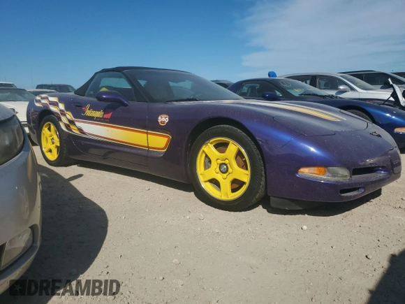 1998 Chevrolet Corvette with VIN 1G1YY32G3W5117020, listed as a Copart auction lot 74991374 with 0 mi miles and Salvage Title. Bid and sale history available at carsss.com. Image 4.