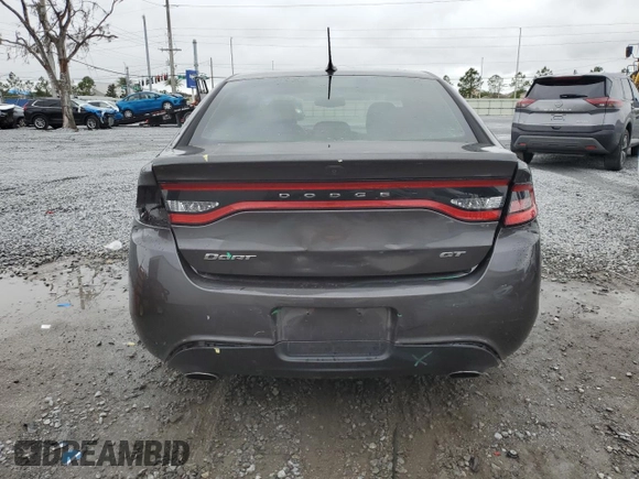 2016 Dodge Dart GT with VIN 1C3CDFEB1GD539233, listed as a Copart auction lot 52200295 with 85,152 mi miles and Salvage Title. Bid and sale history available at carsss.com. Image 6.