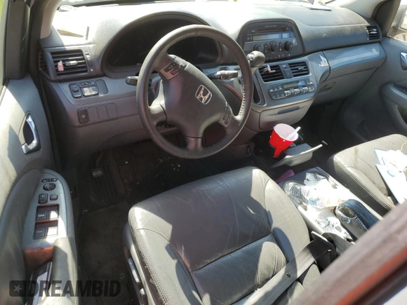 2007 Honda Odyssey EX-L with VIN 5FNRL386X7B056046, listed as a Copart auction lot 53665495 with Not Provided miles and Salvage Title. Bid and sale history available at DreamBid. Image 8.