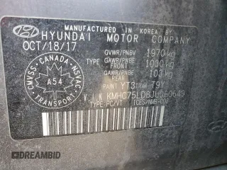 2018 Hyundai Ioniq Limited z VIN KMHC75LD8JU060649, wystawiony jako Copart lot #55171935 z przebiegiem 141 944 mil mil oraz Szkoda całkowita • Salvage title. Historia ofert i sprzedaży dostępna na DreamBid. Obrazek 12.