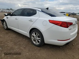 2013 Kia Optima EX with VIN 5XXGN4A78DG124542, listed as a Copart auction lot 59012495 with 167,908 mi miles and Salvage title. Bid and sale history available at DreamBid. Image 2.