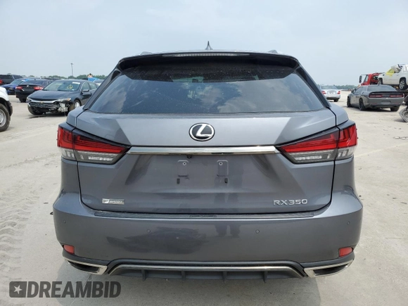 2022 Lexus RX with VIN 2T2YZMDA9NC328156, listed as a Copart auction lot 55418324 with 24,233 mi miles and Salvage Title. Bid and sale history available at carsss.com. Image 6.