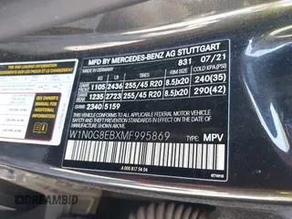 2021 Mercedes-Benz GLC 300 z VIN W1N0G8EBXMF995869, wystawiony jako IAAI lot #42072633 z przebiegiem 68 332 mil mil oraz . Historia ofert i sprzedaży dostępna na DreamBid. Obrazek 9.