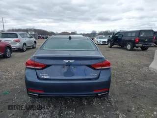 2015 Hyundai Genesis 3.8L with VIN KMHGN4JE4FU093636, listed as a IAAI auction lot 42021732 with 130,512 mi miles. Bid and sale history available at carsss.com. Image 16.