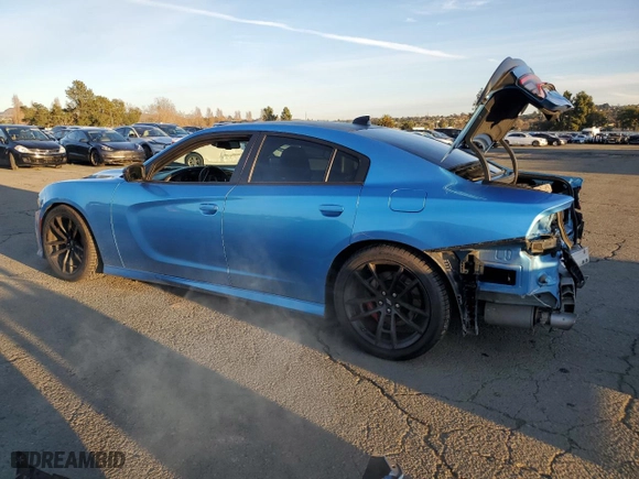 2019 Dodge Charger Scat Pack with VIN 2C3CDXGJ3KH518972, listed as a Copart auction lot 86903054 with 53,018 mi miles and Salvage Title. Bid and sale history available at carsss.com. Image 2.