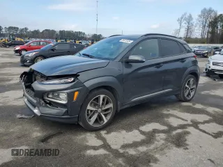 2019 Hyundai Kona Limited with VIN KM8K33A56KU350185, listed as a Copart auction lot 85416454 with 71,067 mi miles and Salvage Title. Bid and sale history available at carsss.com. Image 1.