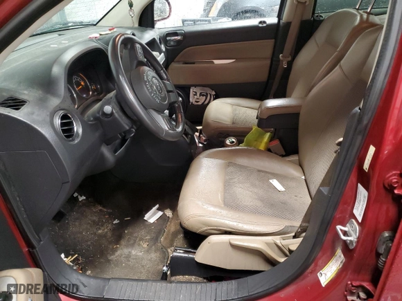 2014 Jeep Compass Latitude with VIN 1C4NJDEB0ED641850, listed as a Copart auction lot 47663165 with 158,730 mi miles and Salvage Title. Bid and sale history available at carsss.com. Image 7.