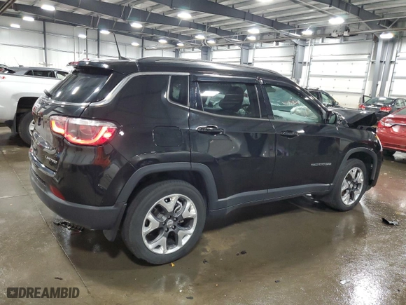 2018 Jeep Compass Limited with VIN 3C4NJDCB0JT333942, listed as a Copart auction lot 73188754 with 52,110 mi miles and Salvage Title. Bid and sale history available at carsss.com. Image 3.