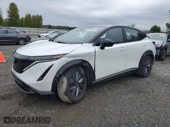 2023 Nissan ARIYA Platinum+ with VIN JN1DF0CD0PM700492, listed as a Copart auction lot 54740585 with 22,670 mi miles and Salvage title. Bid and sale history available at DreamBid. Image 1.