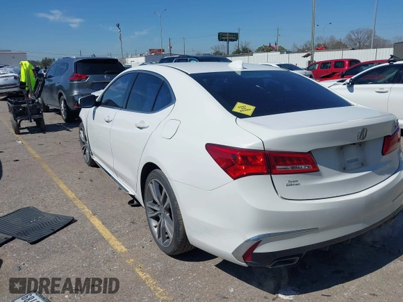 2019 Acura TLX w/Technology Pkg with VIN 19UUB2F46KA010306, listed as a IAAI auction lot 41650720 with 163,828 mi miles. Bid and sale history available at carsss.com. Image 3.