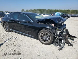 2020 Lexus LS with VIN JTHD51FF8L5012343, listed as a Copart auction lot 75260924 with 26,227 mi miles and Salvage Title. Bid and sale history available at carsss.com. Image 4.