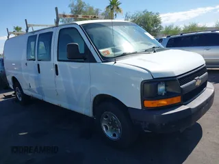 2013 Chevrolet Express Cargo with VIN 1GCWGGCAXD1113831, listed as a IAAI auction lot 42631922 with 216,766 mi miles and . Bid and sale history available at DreamBid. Image 1.