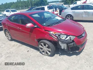 2012 Hyundai Elantra Limited with VIN KMHDH4AEXCU325419, listed as a IAAI auction lot 42555749 with Not provided miles and . Bid and sale history available at DreamBid. Image 1.